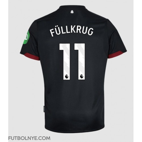 Camiseta West Ham United Niclas Fullkrug #11 Visitante Equipación 2024-25 manga corta